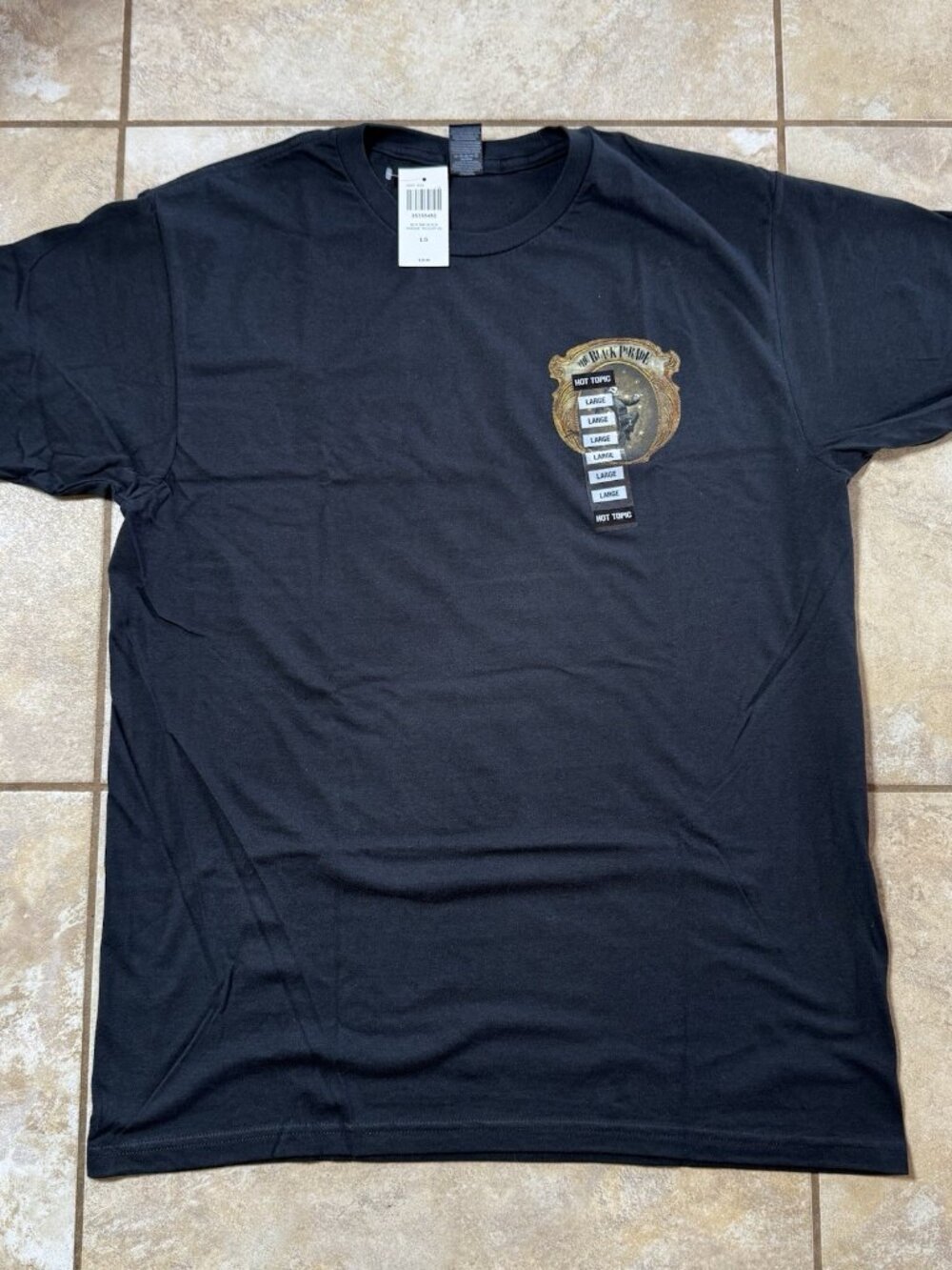 My Chemical Romance Black Parade Track List T-Shirt LARGE New With Tags